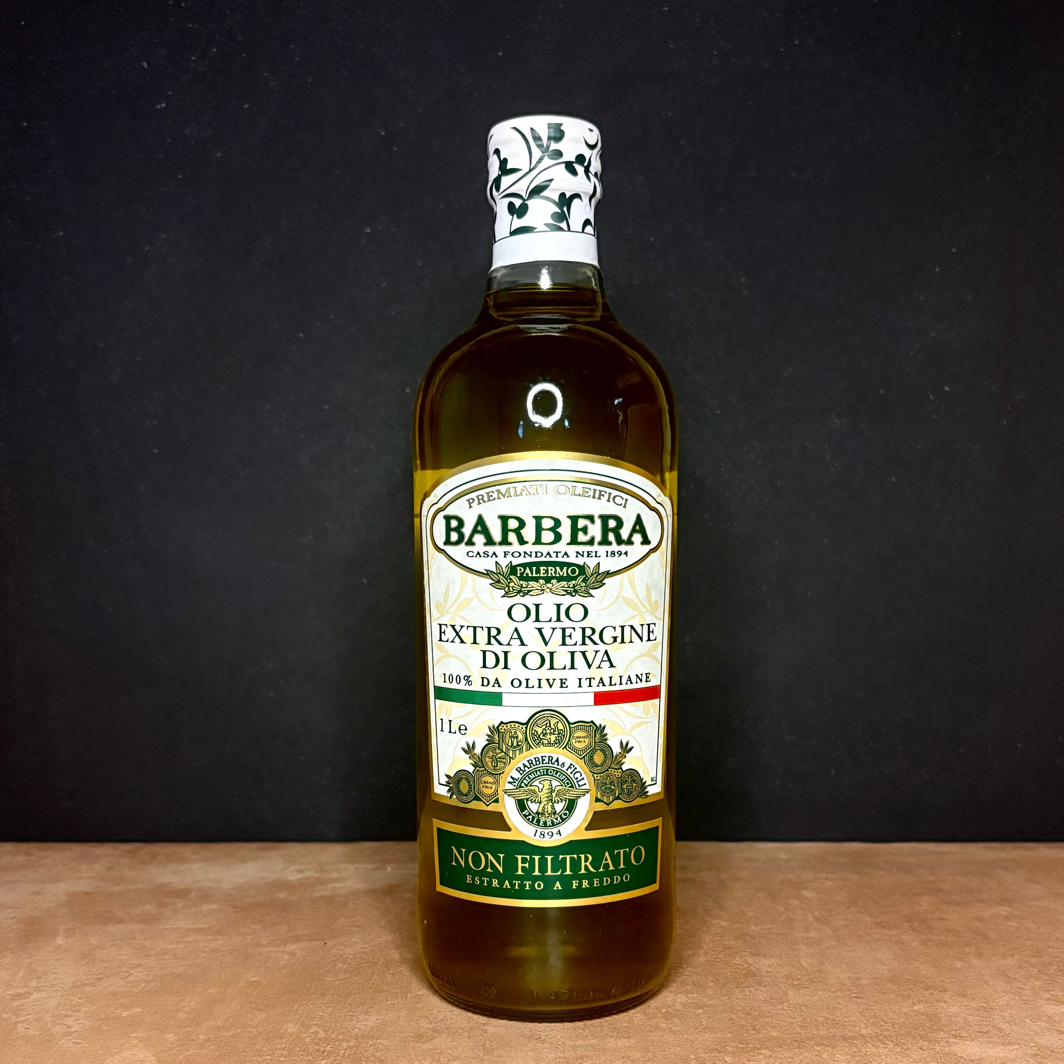 Barbera Unfiltered Extra Virgin Olive Oil 1L Olives&Oils
